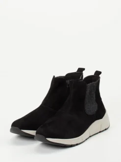 Christian Dietz – Chelsea Boots aus Veloursleder Schwarz