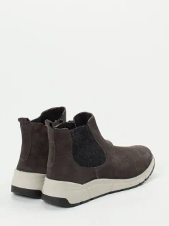 Christian Dietz – Chelsea-Stiefelette aus Veloursleder grau