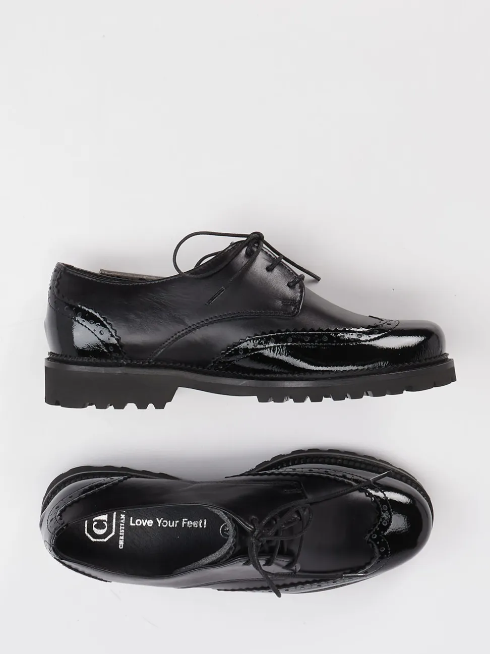 Christian Dietz – Derby Brogues aus Lackleder Schwarz