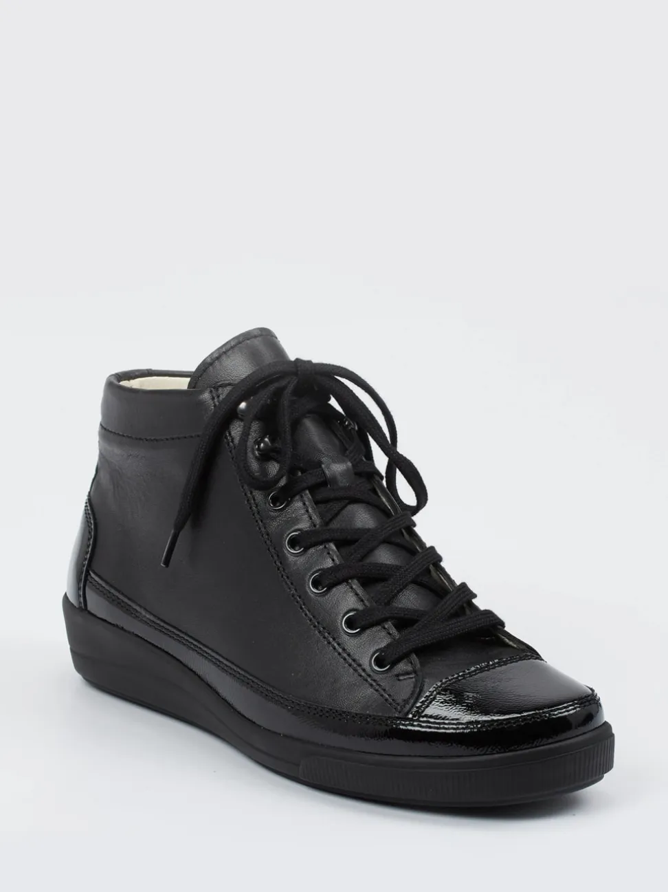Christian Dietz – High-Top-Sneaker aus Kalbleder schwarz