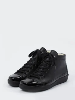 Christian Dietz – High-Top-Sneaker aus Kalbleder schwarz