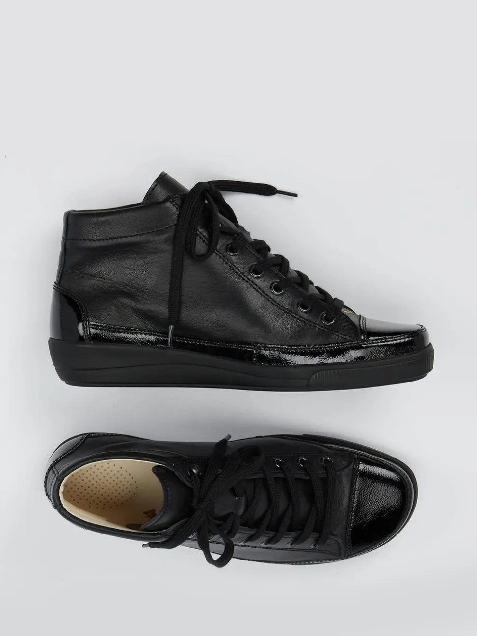 Christian Dietz – High-Top-Sneaker aus Kalbleder schwarz