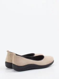 Christian Dietz – Komfort-Ballerinas aus Veloursleder beige