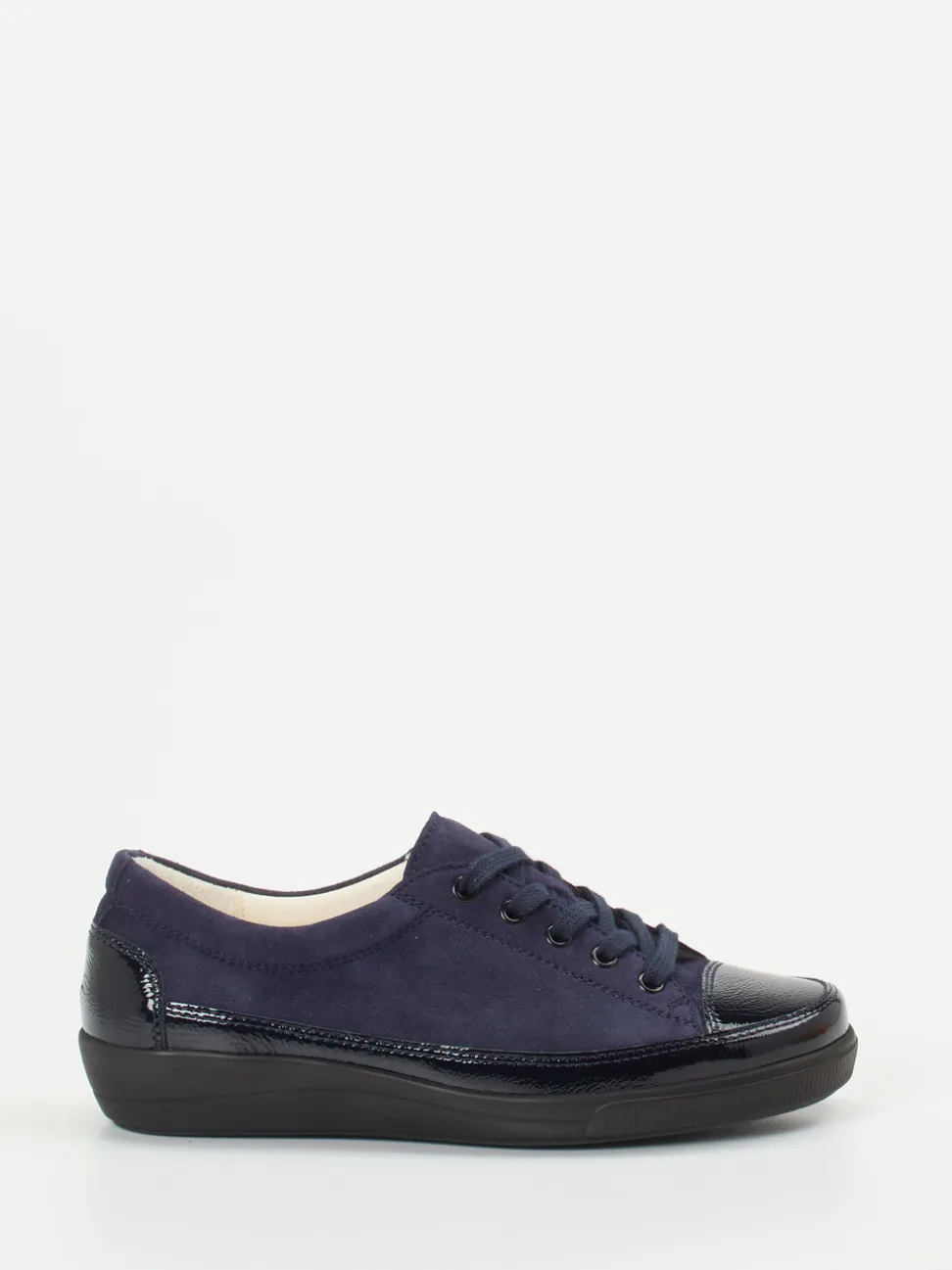 Christian Dietz – Komfort-Sneaker aus Veloursleder dunkelblau