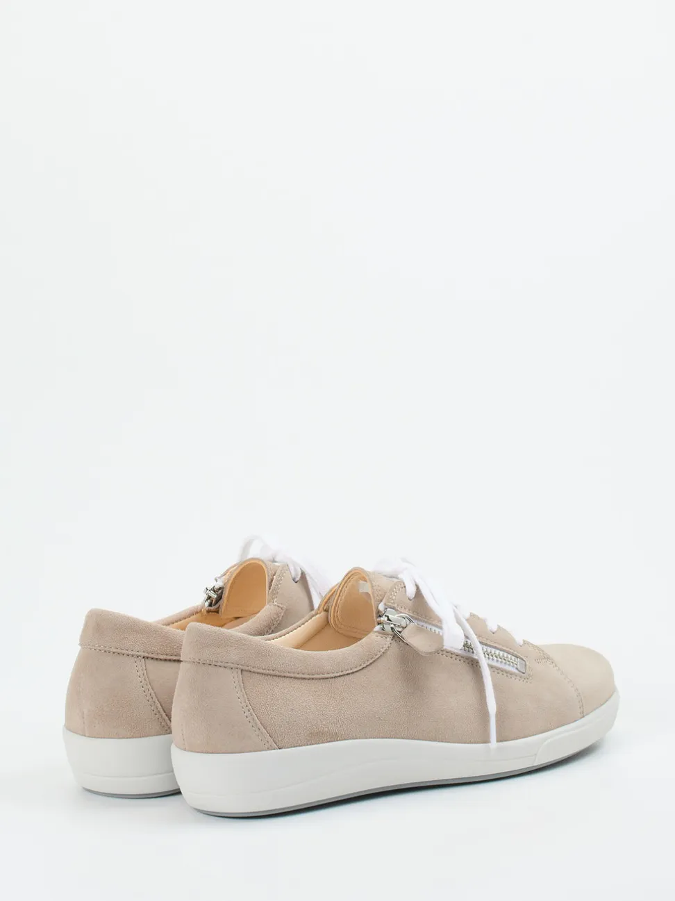 Christian Dietz – Komfort-Sneaker aus Veloursleder beige