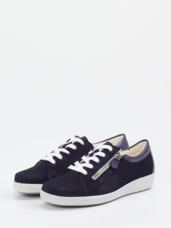 Christian Dietz – Komfort-Sneaker aus Veloursleder Blau
