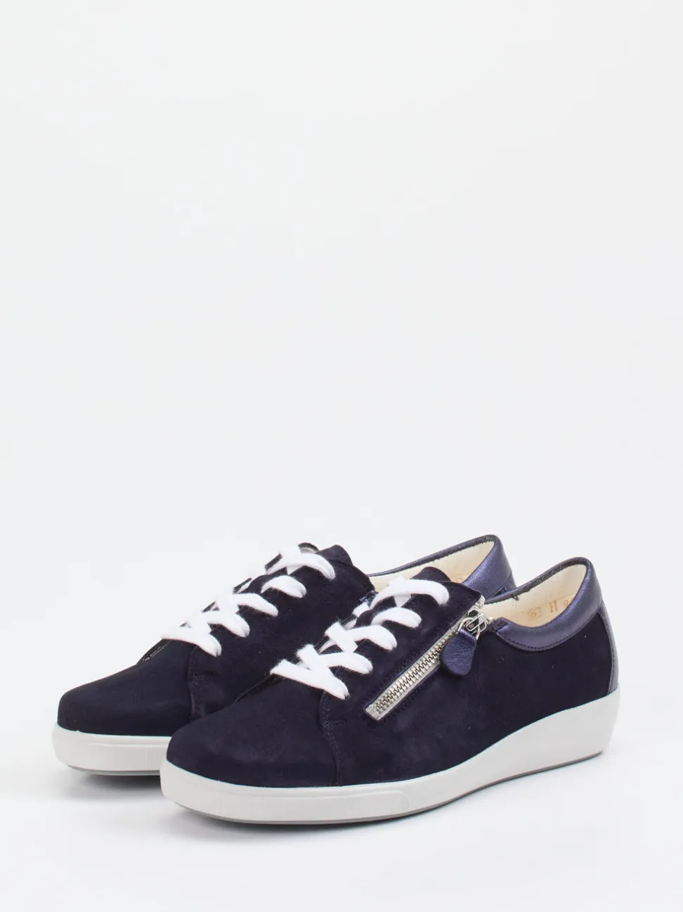 Christian Dietz – Komfort-Sneaker aus Veloursleder Blau