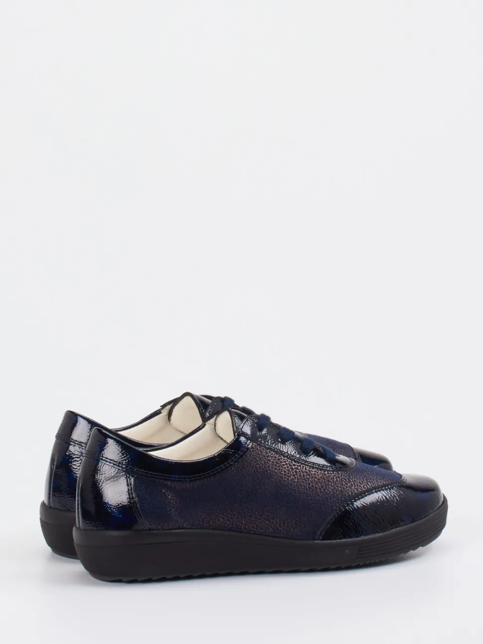 Christian Dietz – Komfort-Sneaker aus Lackleder Dunkelblau