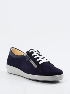 Christian Dietz – Komfort-Sneaker aus Veloursleder Marineblau