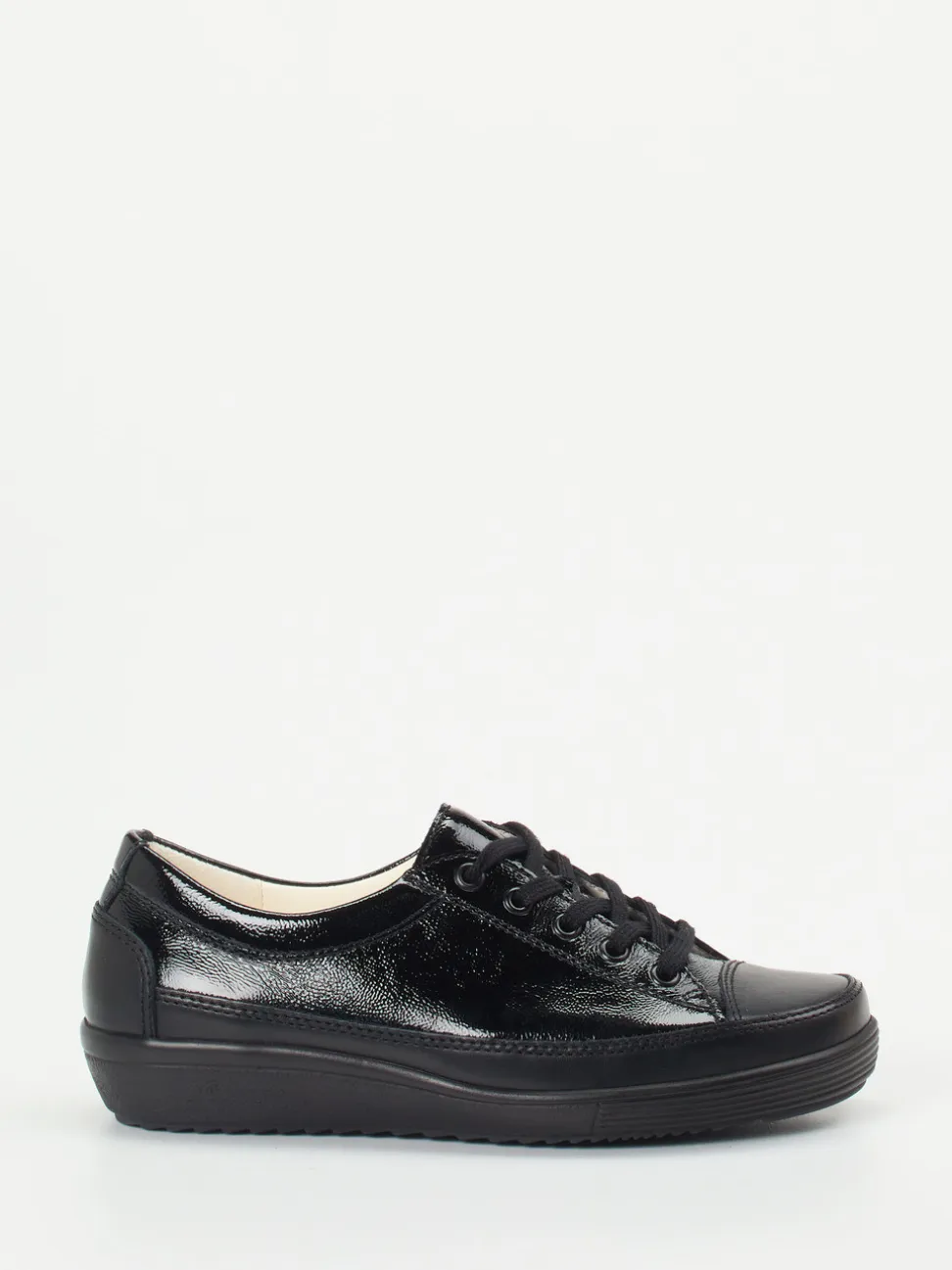 Christian Dietz – Komfort-Sneaker aus Lackleder Schwarz