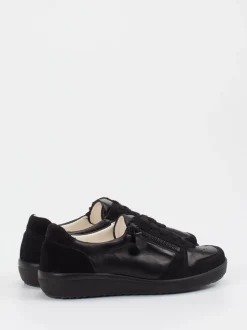 Christian Dietz – Komfort-Sneaker aus Veloursleder schwarz