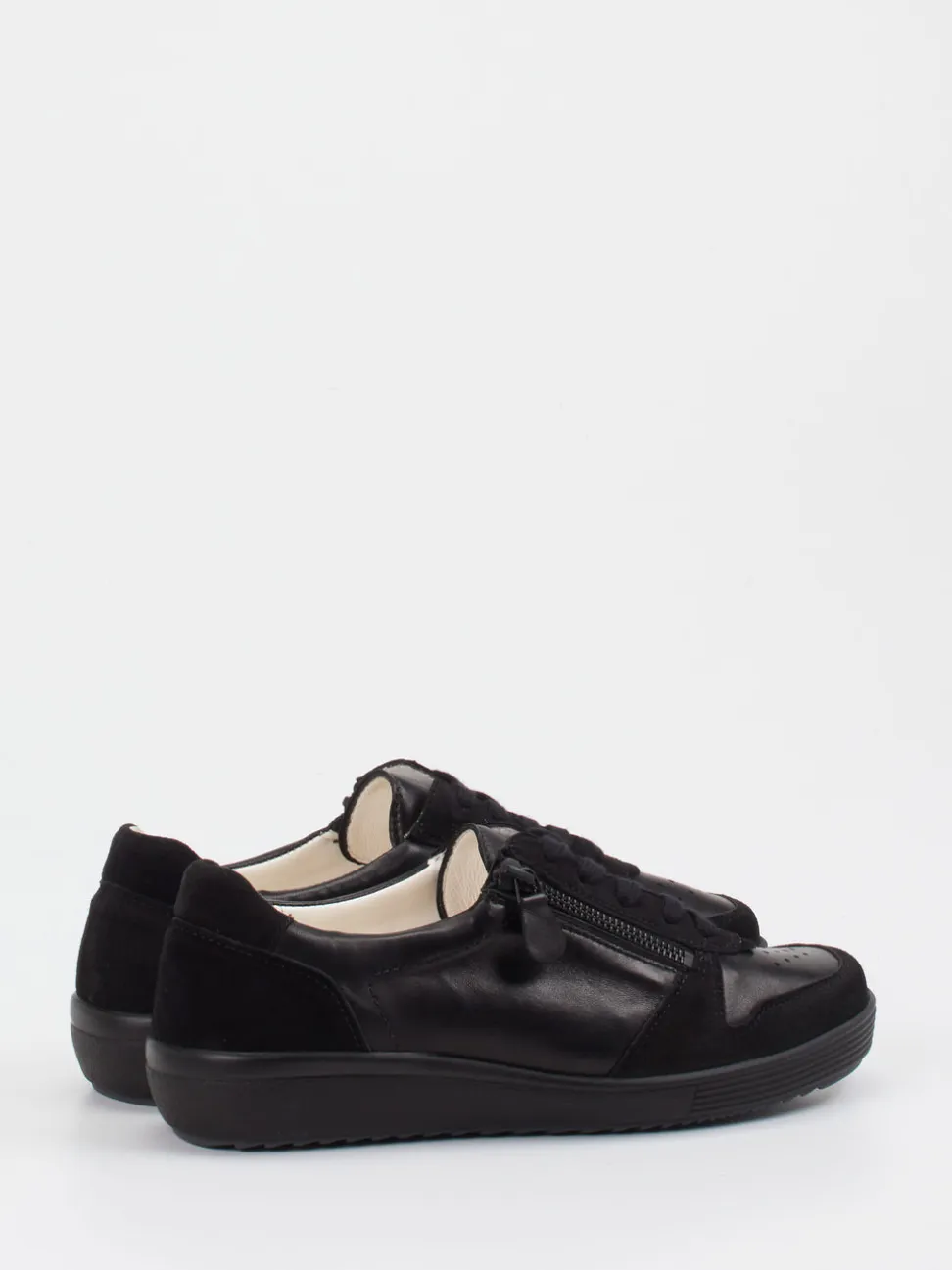 Christian Dietz – Komfort-Sneaker aus Veloursleder schwarz