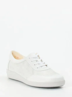 Christian Dietz – Komfort-Sneaker aus Stretchleder Offwhite