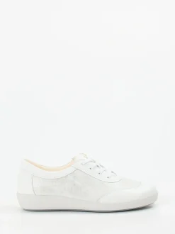 Christian Dietz – Komfort-Sneaker aus Stretchleder Offwhite