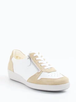Christian Dietz – Komfort-Sneaker aus Velourleder Weiß