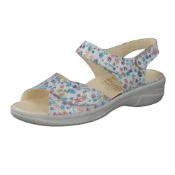 Christian Dietz – Komfortsandale aus geprägtem Leder multicolor
