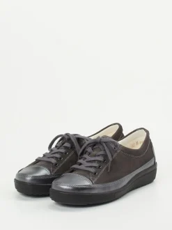 Christian Dietz – Komfort-Sneaker aus Veloursleder anthrazit
