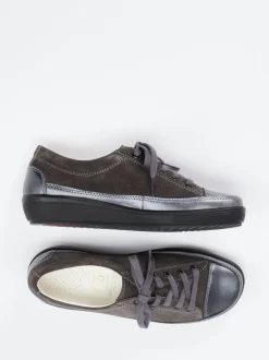 Christian Dietz – Komfort-Sneaker aus Veloursleder anthrazit