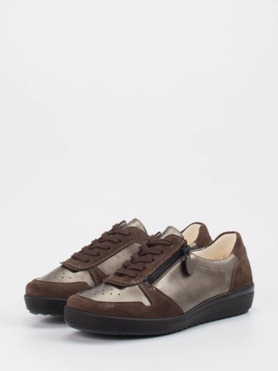 Christian Dietz – Komfort-Sneaker aus Veloursleder Braun