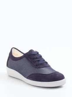Christian Dietz – Komfort-Sneaker aus Stretch und Veloursleder