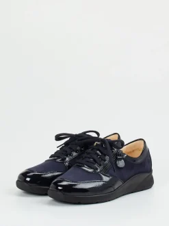 Christian Dietz – Komfort-Sneaker aus Veloursleder Dunkelblau