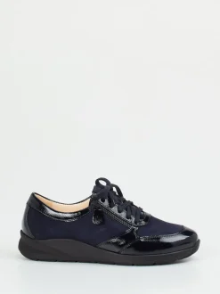 Christian Dietz – Komfort-Sneaker aus Veloursleder Dunkelblau