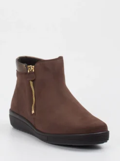 Christian Dietz – Komfort-Stiefelette aus Nubukleder braun