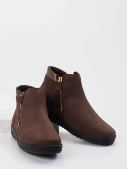 Christian Dietz – Komfort-Stiefelette aus Nubukleder braun