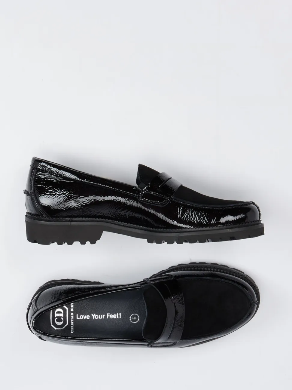 Christian Dietz – Loafer aus Lackleder schwarz