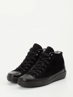 Christian Dietz – Schnürboots aus Veloursleder schwarz