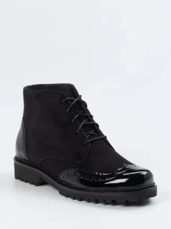 Christian Dietz – Schnürboots aus Veloursleder schwarz