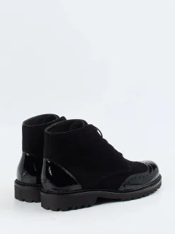 Christian Dietz – Schnürboots aus Veloursleder schwarz