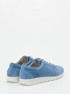 Christian Dietz – Schnürschuh aus Veloursleder jeansblau