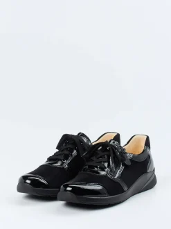 Christian Dietz – Schnürschuh aus Stretchleder Schwarz