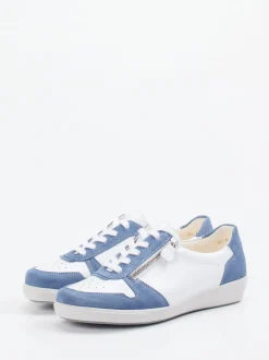 Christian Dietz – Sneaker aus Velour/Leder in Weiß