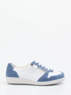 Christian Dietz – Sneaker aus Velour/Leder in Weiß