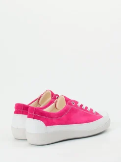 Christian Dietz – Sneaker aus Veloursleder pink
