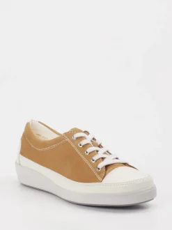 Christian Dietz – Sneaker aus Veloursleder Cognacbraun