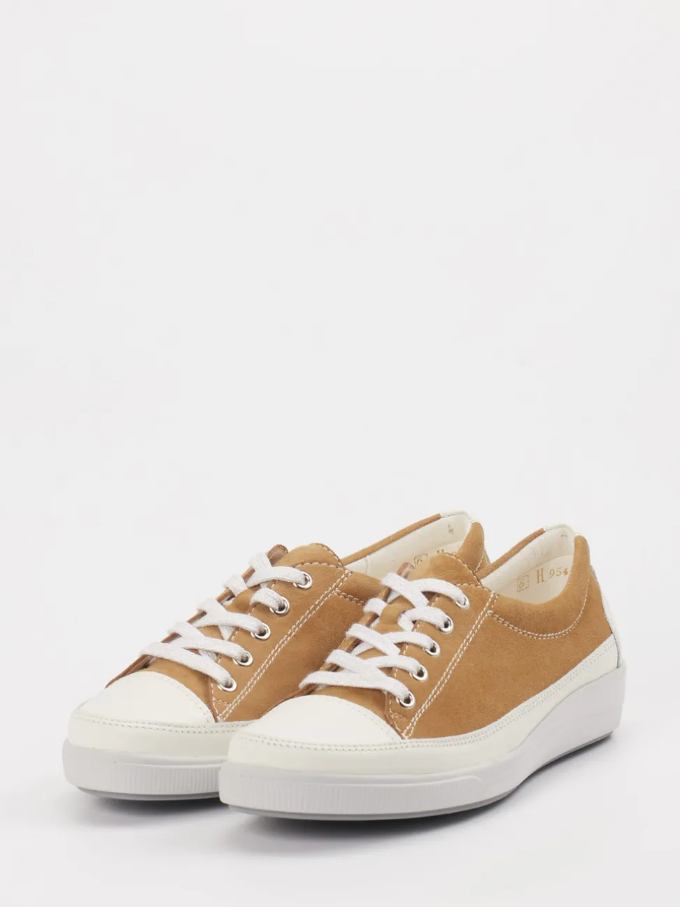 Christian Dietz – Sneaker aus Veloursleder Cognacbraun