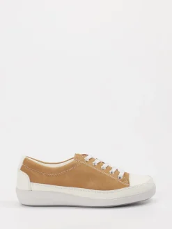 Christian Dietz – Sneaker aus Veloursleder Cognacbraun