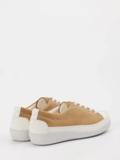 Christian Dietz – Sneaker aus Veloursleder Cognacbraun