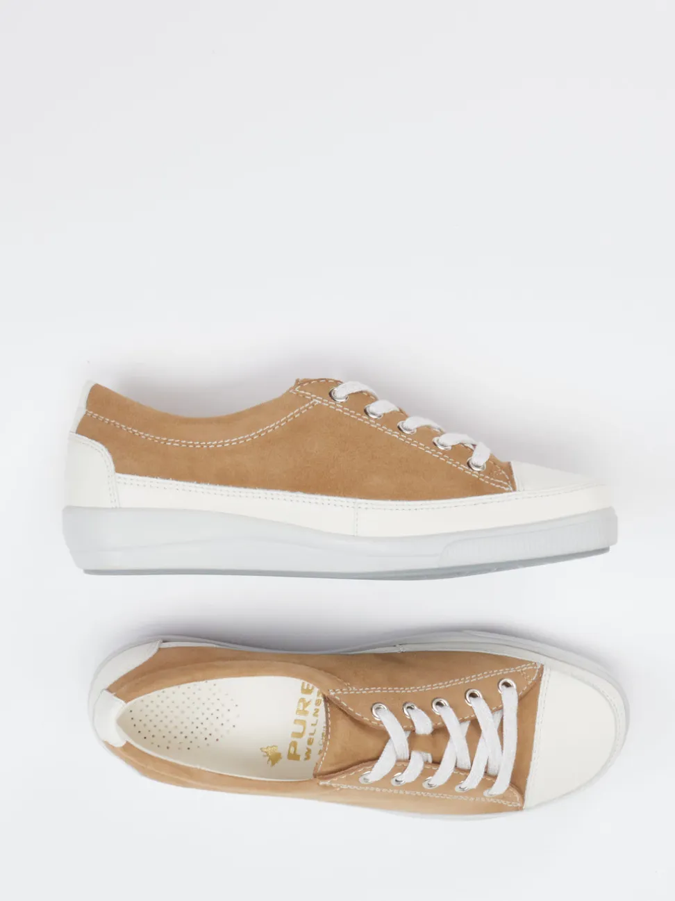 Christian Dietz – Sneaker aus Veloursleder Cognacbraun
