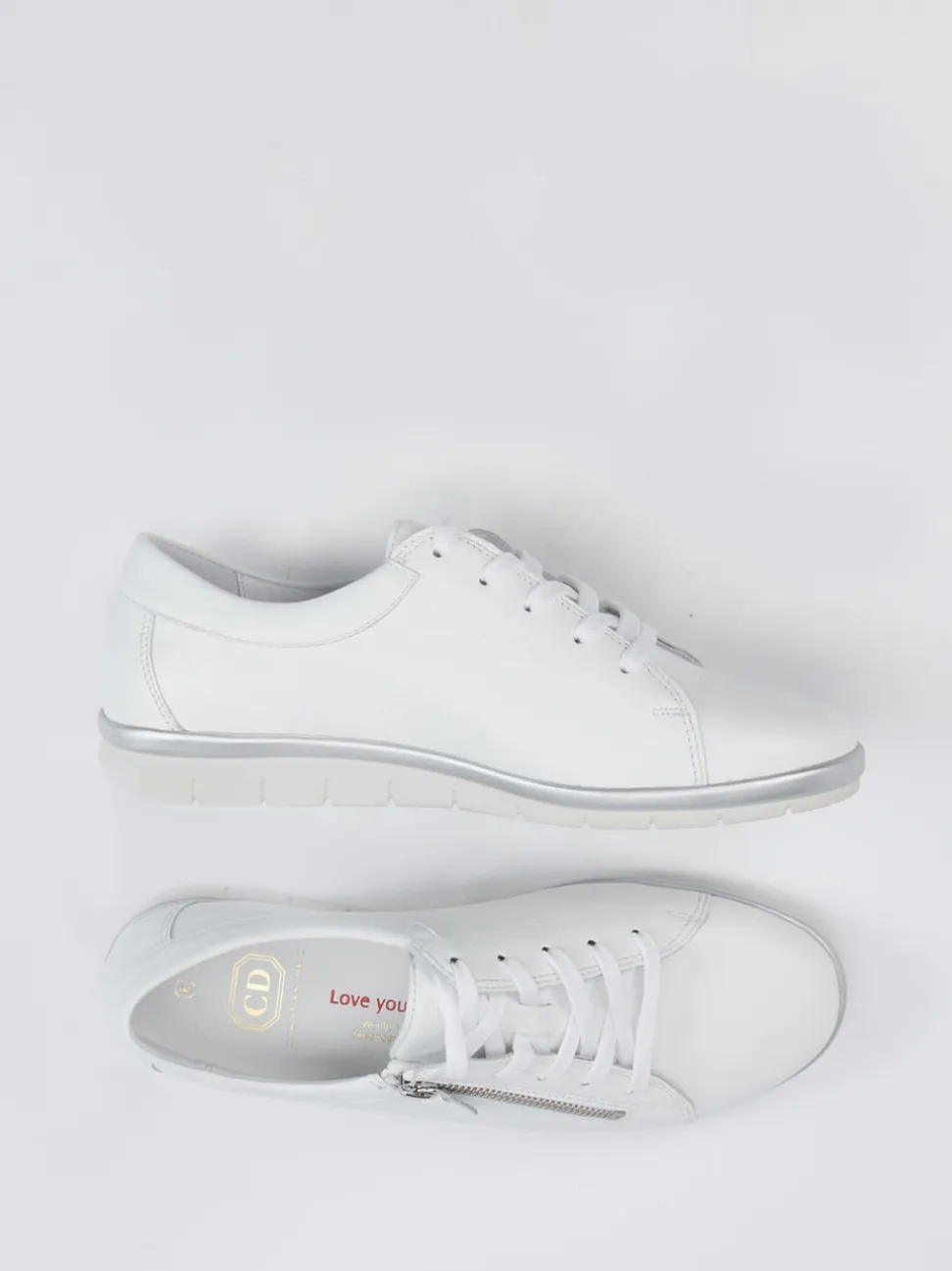 Christian Dietz – Sneaker aus Kalbleder in Weiß