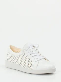 Christian Dietz – Sneaker aus Kalbleder Weiß Cut-Out