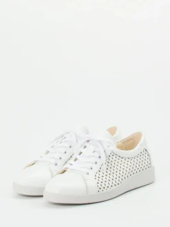 Christian Dietz – Sneaker aus Kalbleder Weiß Cut-Out