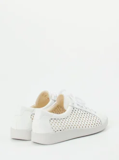 Christian Dietz – Sneaker aus Kalbleder Weiß Cut-Out