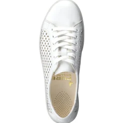 Christian Dietz – Sneaker aus Kalbleder Weiß Cut-Out