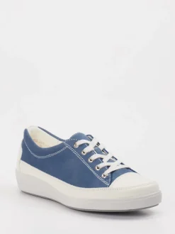 Christian Dietz – Sneaker aus Veloursleder in Blau