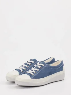 Christian Dietz – Sneaker aus Veloursleder in Blau