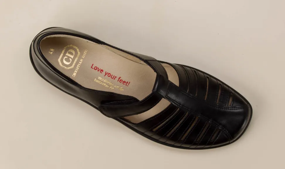 Christian Dietz – Spangenschuh aus Kalbleder schwarz